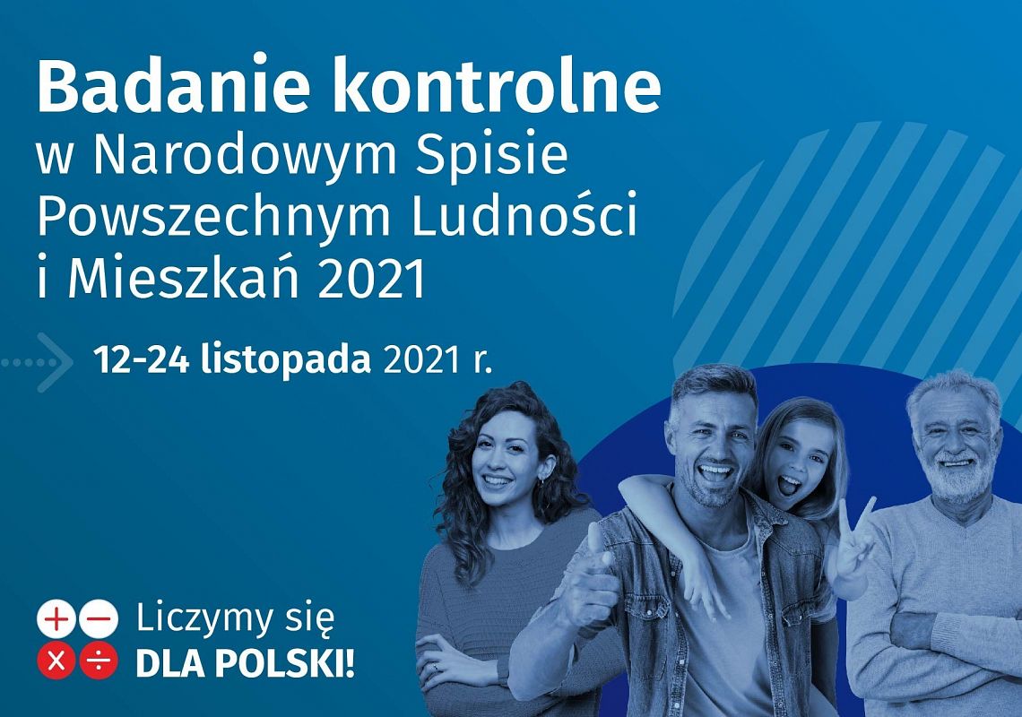 Grafika 1: Badanie kontrolne w w Narodowym Spisie Powszechnym 2021.