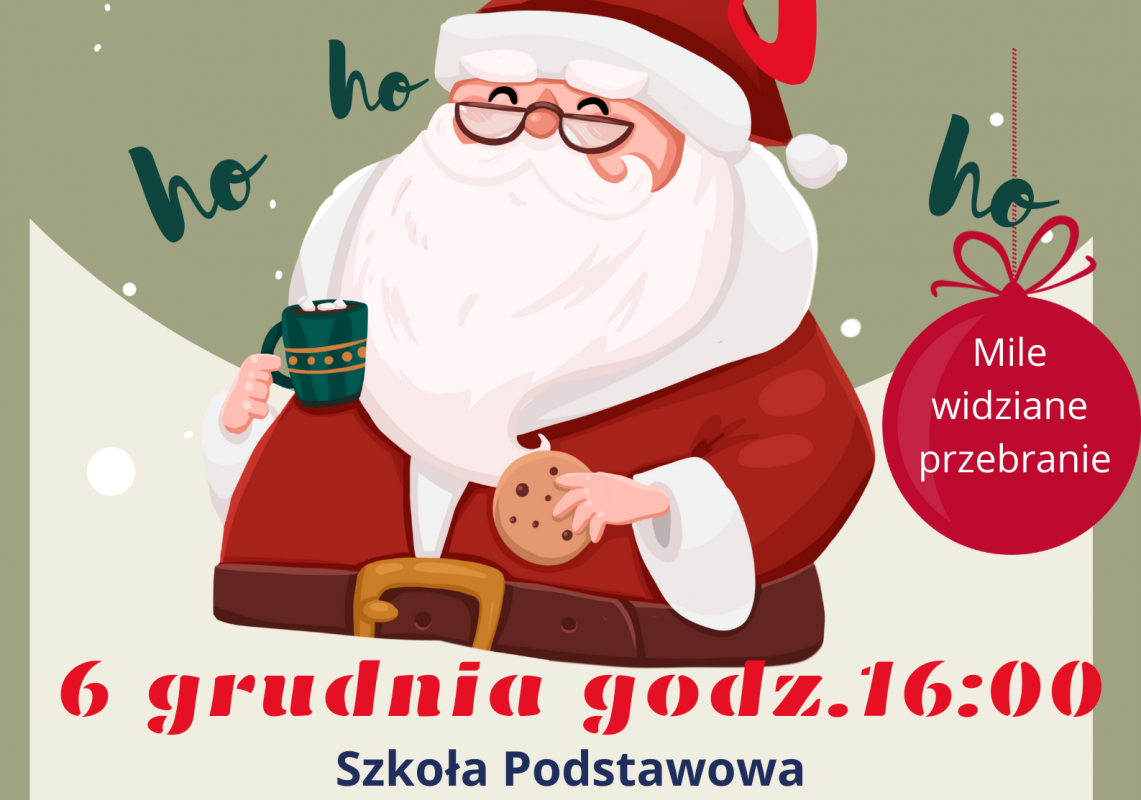 Grafika 1: Mikołajki- zaproszenie