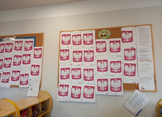 Prace przedszkolaków z okazji święta Niepodległości.