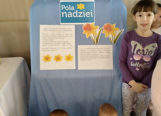 Dzieci podczas akcji ,,Pola Nadziei"